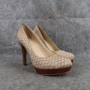 Calvin Klein Shoes Womens 6.5 Pumps Platform Stiletto Fashion Leather Classic